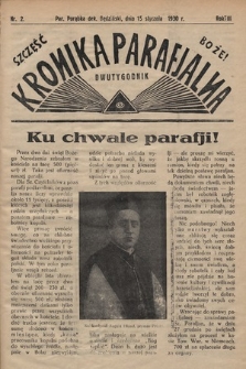 Kronika Parafjalna : dwutygodnik. 1930, nr 2
