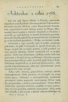 Świat Dramatyczny : pismo czasowe. 1840, T.1, poszyt 3 ([15 lutego])