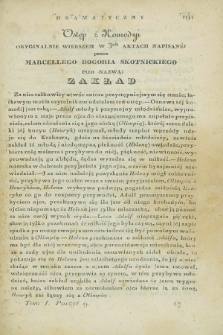 Świat Dramatyczny : pismo czasowe. 1840, T.1, poszyt 9 ([15 maja])
