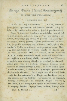 Świat Dramatyczny : pismo czasowe. 1840, T.1, poszyt 12 ([1 lipca])