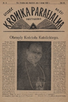 Kronika Parafjalna : dwutygodnik. 1930, nr 3