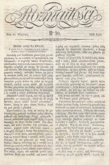 Rozmaitości : pismo dodatkowe do Gazety Lwowskiej. 1836, nr 39