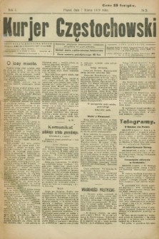 Kurjer Częstochowski. R.1, № 5 (7 marca 1919)