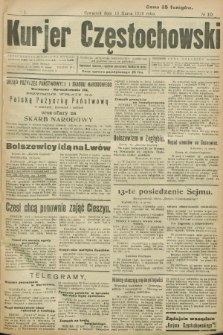 Kurjer Częstochowski. R.1, № 10 (13 marca 1919)