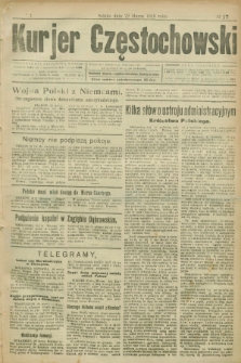 Kurjer Częstochowski. R.1, № 17 (22 marca 1919)