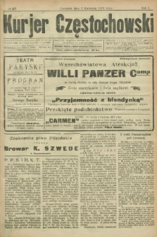 Kurjer Częstochowski. R.1, № 27 (3 kwietnia 1919)