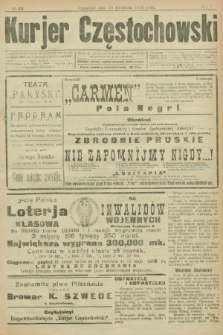 Kurjer Częstochowski. R.1, № 33 (10 kwietnia 1919)