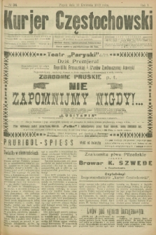 Kurjer Częstochowski. R.1, № 34 (11 kwietnia 1919)