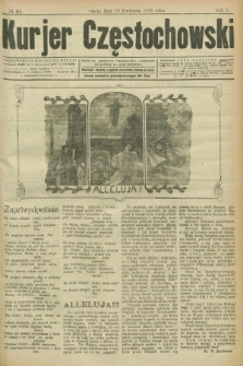 Kurjer Częstochowski. R.1, № 41 (19 kwietnia 1919)