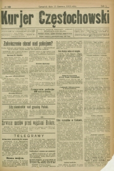 Kurjer Częstochowski. R.1, № 83 (12 czerwca 1919)