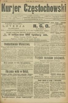 Kurjer Częstochowski. R.1, № 93 (25 czerwca 1919)
