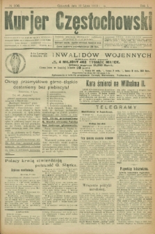 Kurjer Częstochowski. R.1, № 106 (10 lipca 1919)