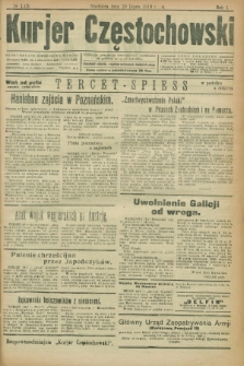 Kurjer Częstochowski. R.1, № 115 (20 lipca 1919)