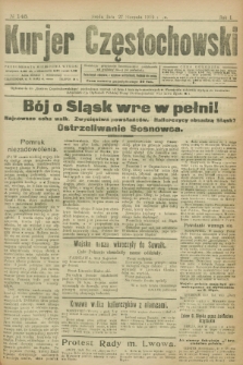 Kurjer Częstochowski. R.1, № 146 (27 sierpnia 1919)
