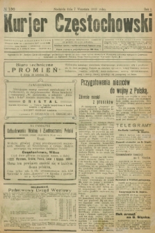 Kurjer Częstochowski. R.1, № 156 (7 września 1919)