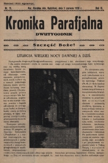 Kronika Parafjalna : dwutygodnik. 1930, nr 11
