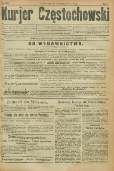 Kurjer Częstochowski. R.1, № 162 (16 września 1919)
