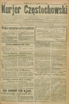 Kurjer Częstochowski. R.1, № 167 (21 września 1919)