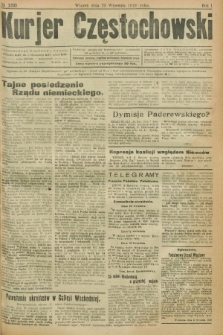 Kurjer Częstochowski. R.1, № 168 (23 września 1919)