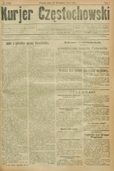 Kurjer Częstochowski. R.1, № 174 (30 września 1919)