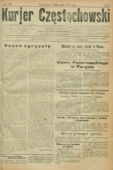 Kurjer Częstochowski. R.1, № 175 (1 października 1919)