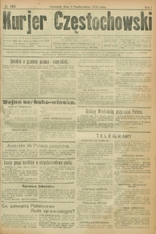 Kurjer Częstochowski. R.1, № 182 (9 października 1919)