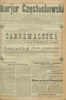 Kurjer Częstochowski. R.1, № 183 (10 października 1919)