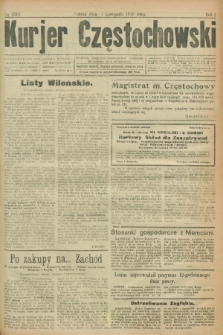 Kurjer Częstochowski. R.1, № 202 (1 listopada 1919)