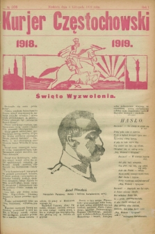 Kurjer Częstochowski. R.1, № 208 (9 listopada 1919)