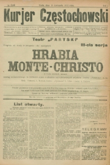 Kurjer Częstochowski. R.1, № 216 (19 listopada 1919)