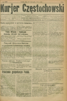 Kurjer Częstochowski. R.1, № 225 (29 listopada 1919)