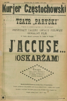 Kurjer Częstochowski. R.1, № 246 (28 grudnia 1919)