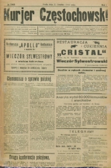 Kurjer Częstochowski. R.1, № 248 (31 grudnia 1919)