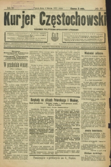 Kurjer Częstochowski : dziennik polityczno-społeczno literacki. R.3, № 27 (4 marca 1921)