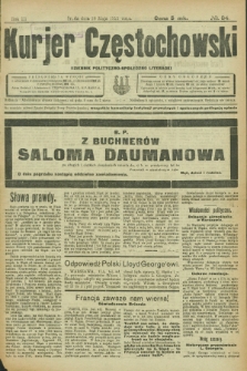 Kurjer Częstochowski : dziennik polityczno-społeczno literacki. R.3, № 84 (18 maja 1921)