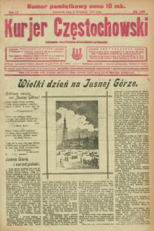 Kurjer Częstochowski : dziennik polityczno-społeczno literacki. R.3, № 167 (8 września 1921)