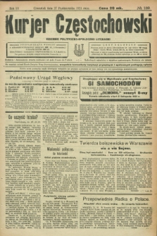 Kurjer Częstochowski : dziennik polityczno-społeczno literacki. R.3, № 189 (27 października 1921)