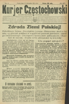 Kurjer Częstochowski : dziennik polityczno-społeczno literacki. R.3, № 207 (18 listopada 1921)