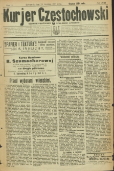 Kurjer Częstochowski : dziennik polityczno-społeczno literacki. R.3, № 239 (29 grudnia 1921)