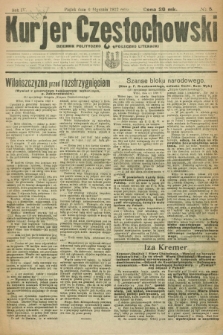 Kurjer Częstochowski : dziennik polityczno-społeczno literacki. R.4, № 5 (6 stycznia 1922)