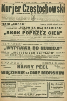 Kurjer Częstochowski : dziennik polityczno-społeczno literacki. R.4, № 12 (15 stycznia 1922)