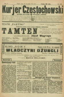 Kurjer Częstochowski : dziennik polityczno-społeczno literacki. R.4, № 16 (20 stycznia 1922)