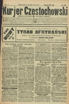 Kurjer Częstochowski : dziennik polityczno-społeczno literacki. R.4, № 22 (27 stycznia 1922)