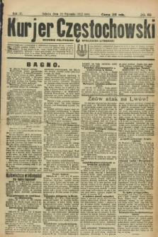 Kurjer Częstochowski : dziennik polityczno-społeczno literacki. R.4, № 23 (28 stycznia 1922)