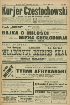 Kurjer Częstochowski : dziennik polityczno-społeczno literacki. R.4, № 24 (29 stycznia 1922)