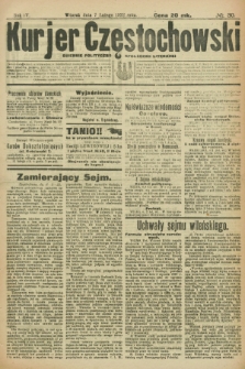 Kurjer Częstochowski : dziennik polityczno-społeczno literacki. R.4, № 30 (7 lutego 1922)