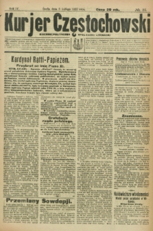 Kurjer Częstochowski : dziennik polityczno-społeczno literacki. R.4, № 31 (8 lutego 1922)