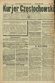 Kurjer Częstochowski : dziennik polityczno-społeczno literacki. R.4, № 34 (11 lutego 1922)