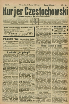 Kurjer Częstochowski : dziennik polityczno-społeczno literacki. R.4, № 42 (21 lutego 1922)