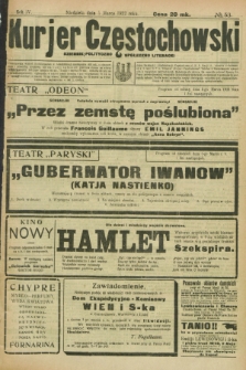 Kurjer Częstochowski : dziennik polityczno-społeczno literacki. R.4, № 53 (5 marca 1922)